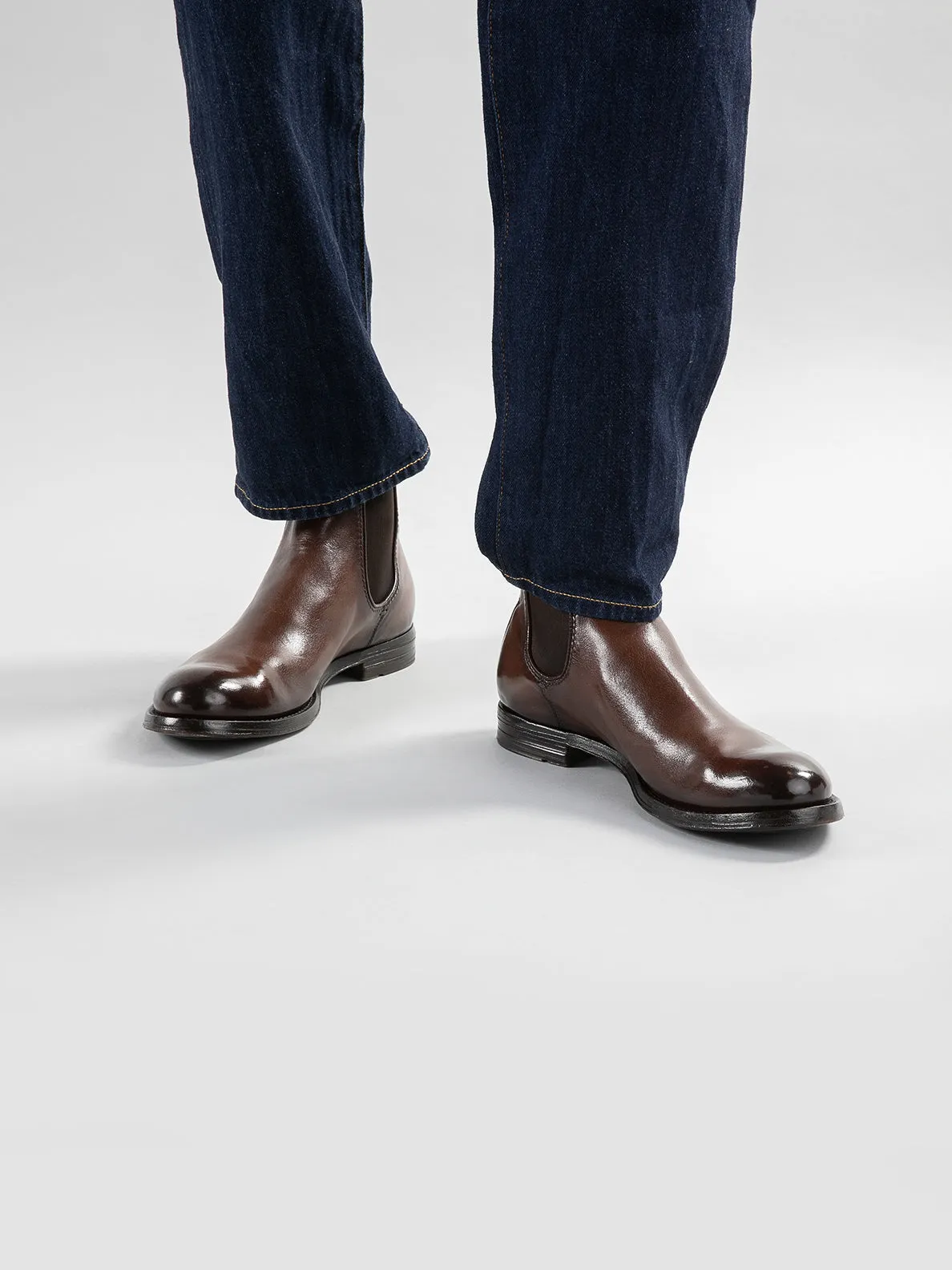 ANATOMIA 083 - Black Leather Chelsea Boots