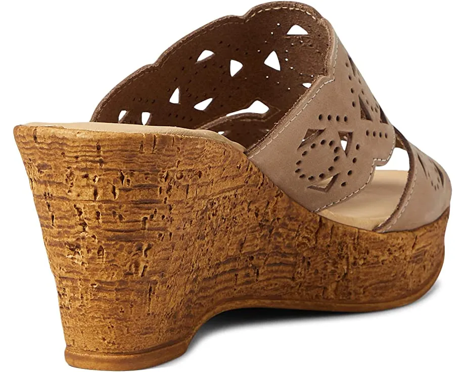 Flamyo Spring Step heels, beige nubuck