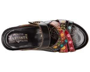 Leigh L'Artiste by Spring Step sandals, black