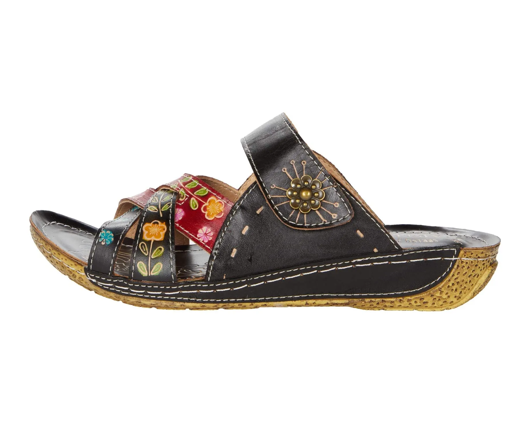 Leigh L'Artiste by Spring Step sandals, black