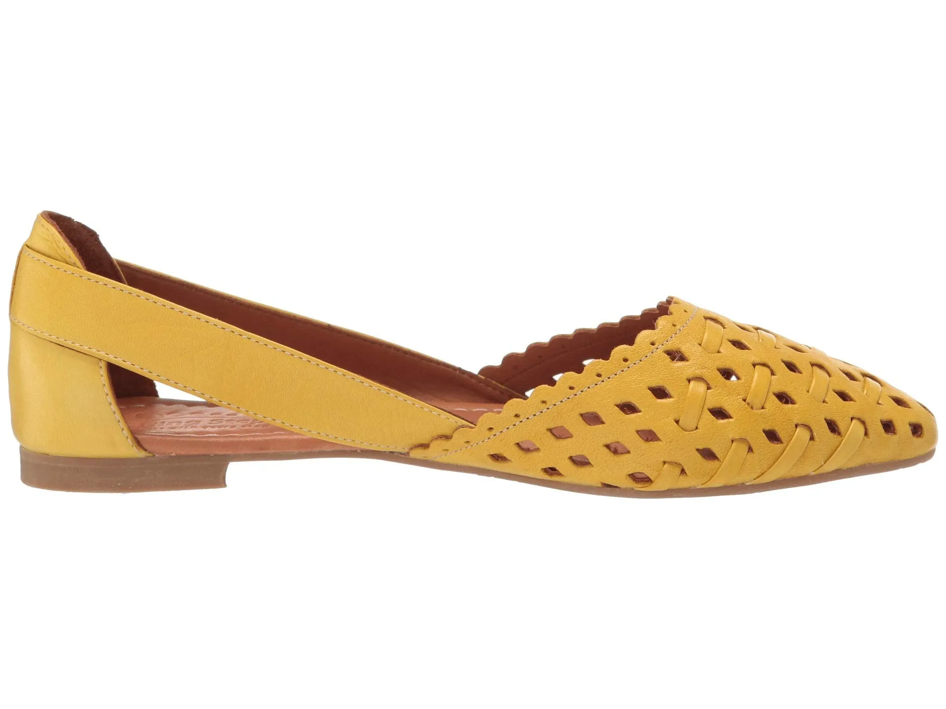 Low heels Spring Step Delorse, yellow