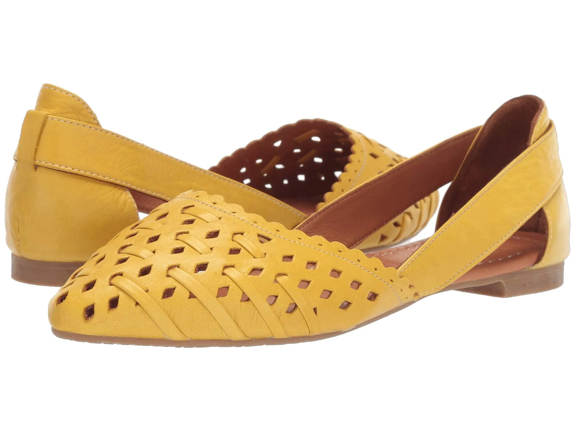 Low heels Spring Step Delorse, yellow