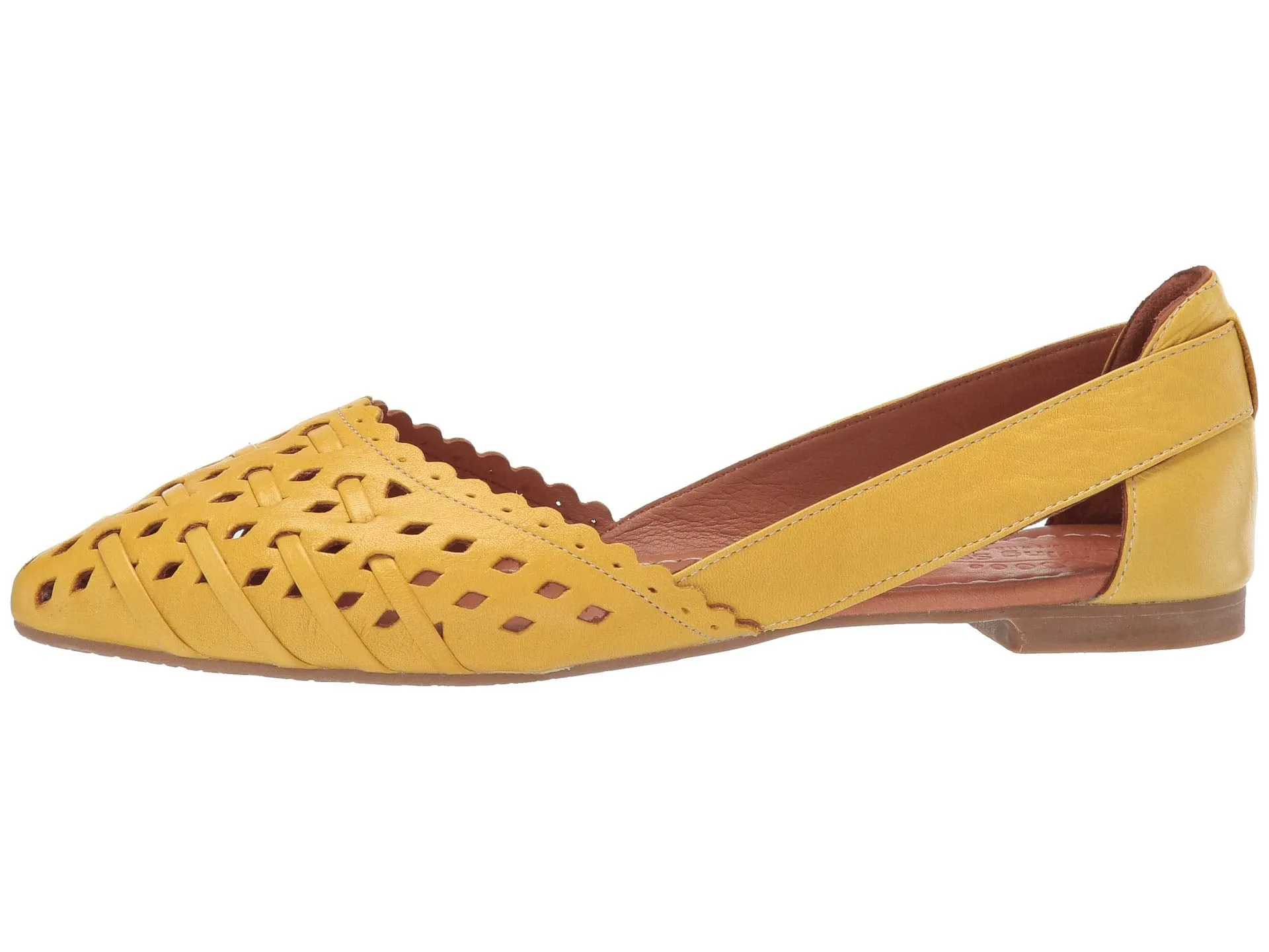 Low heels Spring Step Delorse, yellow
