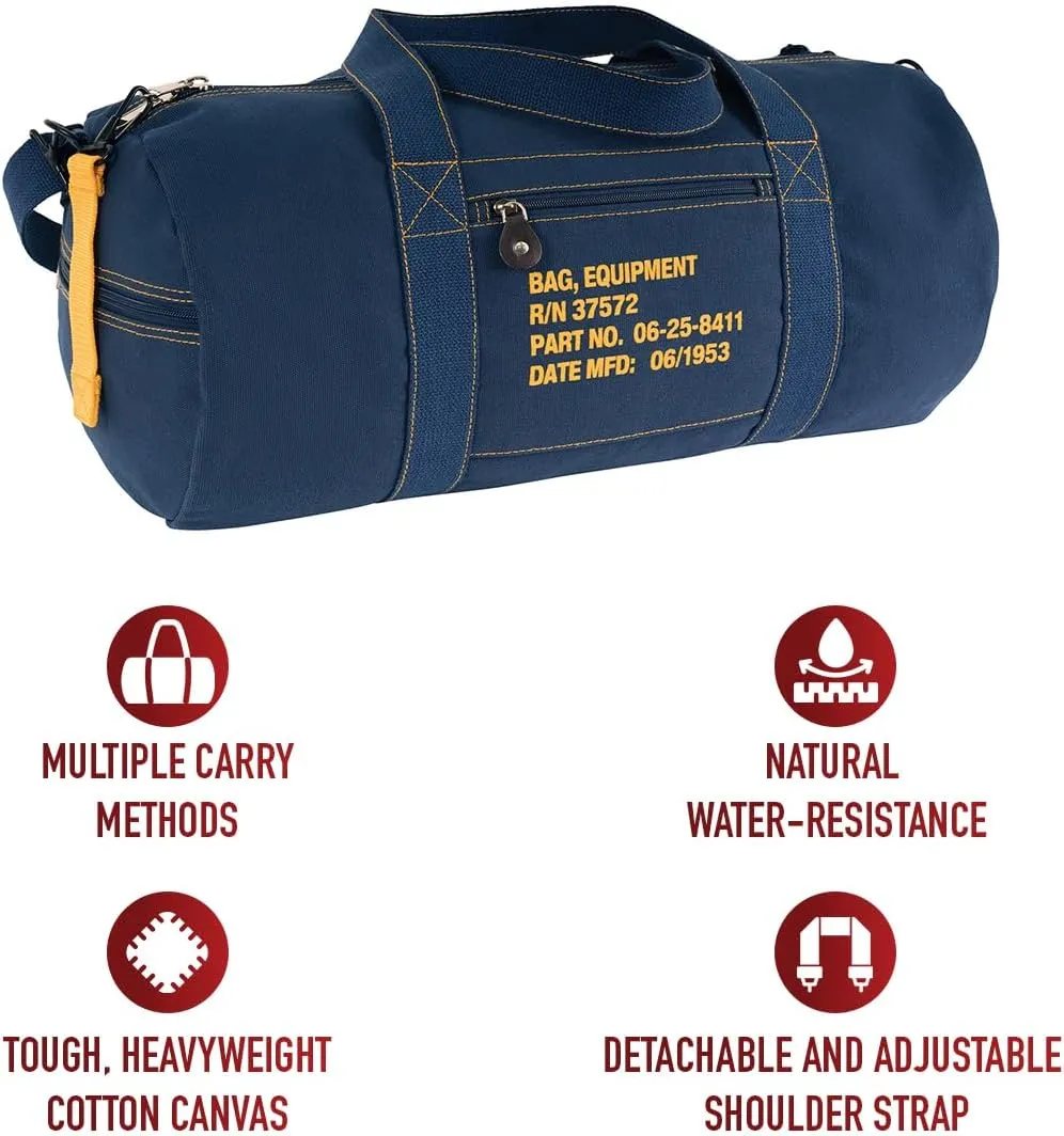 Rothco Canvas Equipment Duffle Bag ?C Travel & Gym Bag with Heavyweight Cotton Canvas Material ?C Great for Storing Gear, Clothing, and More