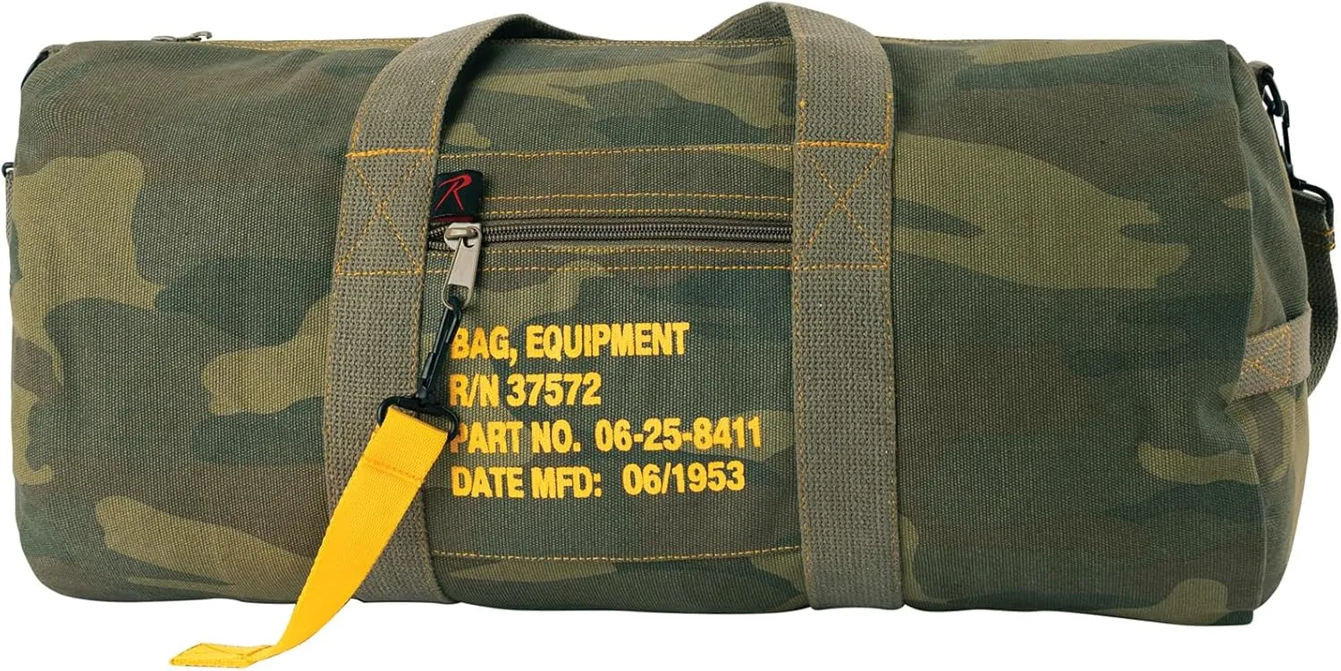 Rothco Canvas Equipment Duffle Bag ?C Travel & Gym Bag with Heavyweight Cotton Canvas Material ?C Great for Storing Gear, Clothing, and More