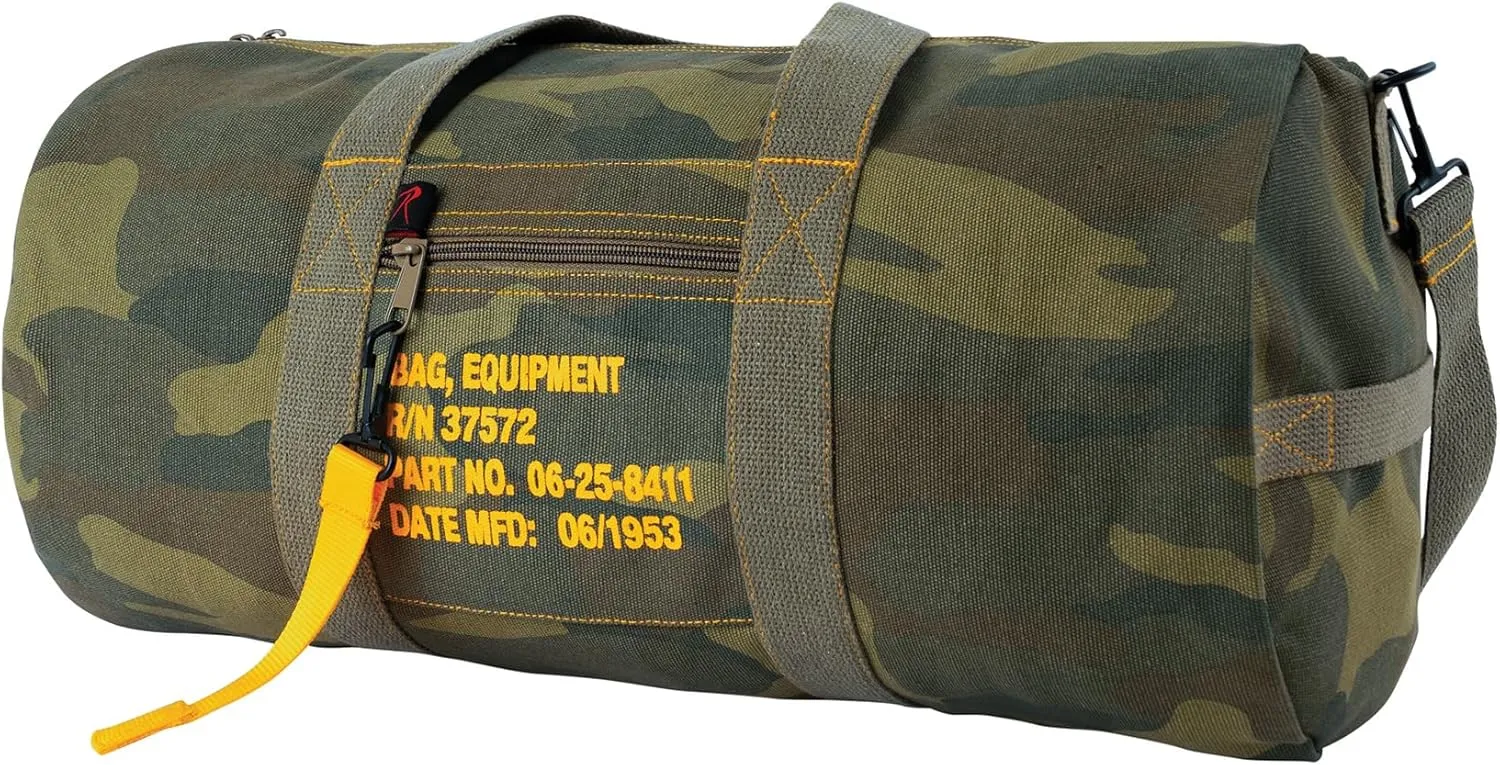 Rothco Canvas Equipment Duffle Bag ?C Travel & Gym Bag with Heavyweight Cotton Canvas Material ?C Great for Storing Gear, Clothing, and More